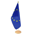Union européenne UE Grand drapeau de table 30 x 45 cm, bois