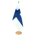 Finlande Grand drapeau de table 30 x 45 cm, bois