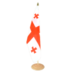 Géorgie Grand drapeau de table 30 x 45 cm, bois