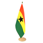 Ghana Grand drapeau de table 30 x 45 cm, bois
