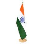 Inde Grand drapeau de table 30 x 45 cm, bois