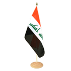 Irak 2009 Grand drapeau de table 30 x 45 cm, bois
