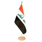 Grand drapeau de table Irak 2009 30 x 45 cm, bois