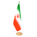 Iran Grand drapeau de table 30 x 45 cm, bois