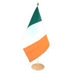 Grand drapeau de table Irlande - 30 x 45 cm, bois