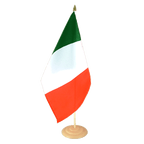 Italie Grand drapeau de table 30 x 45 cm, bois