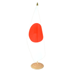 Japon Grand drapeau de table 30 x 45 cm, bois