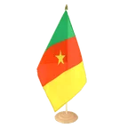 Grosse Tischflagge Kamerun 30 x 45 cm
