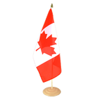 Canada Grand drapeau de table 30 x 45 cm, bois