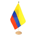 Grand drapeau de table Colombie 30 x 45 cm, bois