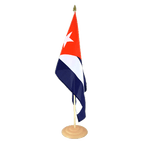 Cuba Grand drapeau de table 30 x 45 cm, bois