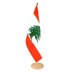 Grosse Tischflagge Libanon 30 x 45 cm