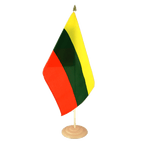 Lituanie Grand drapeau de table 30 x 45 cm, bois