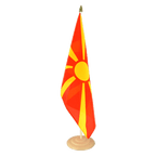 Macédoine Grand drapeau de table 30 x 45 cm, bois