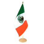 Mexique Grand drapeau de table 30 x 45 cm, bois