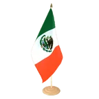 Grand drapeau de table Mexique 30 x 45 cm, bois
