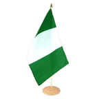 Grand drapeau de table Nigeria 30 x 45 cm, bois