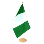 Nigeria Large Table Flag 12x18", wooden