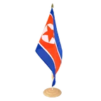 Grosse Tischflagge Nordkorea 30 x 45 cm