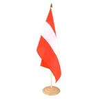 Austria Large Table Flag 12x18", wooden