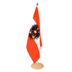 Autriche avec aigle Grand drapeau de table 30 x 45 cm, bois