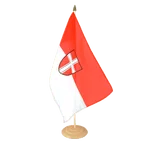 Grand drapeau de table Vienne 30 x 45 cm, bois