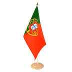 Portugal Grand drapeau de table 30 x 45 cm, bois