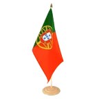 Portugal Large Table Flag 12x18", wooden