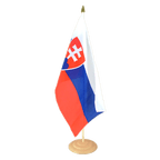 Slowakei Große Tischflagge 30 x 45 cm