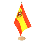 Spanien mit Wappen Große Tischflagge 30 x 45 cm