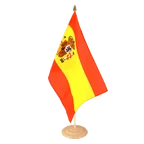 Große Tischflagge Spanien mit Wappen 30 x 45 cm