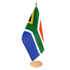 Grand drapeau de table Afrique du Sud - 30 x 45 cm, bois