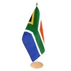 Grand drapeau de table Afrique du Sud 30 x 45 cm, bois