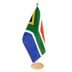 South Africa Large Table Flag 12x18", wooden