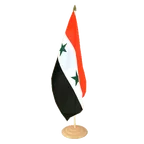 Grand drapeau de table Syrie 30 x 45 cm, bois