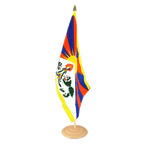 Tibet Grand drapeau de table 30 x 45 cm, bois