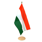 Grand drapeau de table Hongrie - 30 x 45 cm, bois