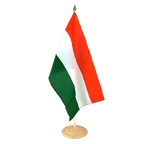 Grand drapeau de table Hongrie 30 x 45 cm, bois