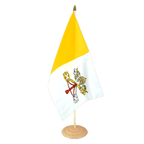 Vatikan Große Tischflagge 30 x 45 cm