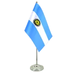 Satin Tischflagge Argentinien 15 x 22 cm