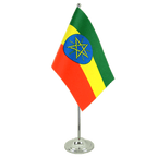 Ethiopia with star Satin Table Flag 6x9"