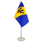Satin Tischflagge Barbados 15 x 22 cm
