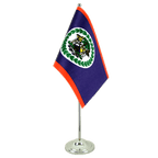 Belize Satin Tischflagge 15 x 22 cm