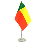 Benin Satin Tischflagge 15 x 22 cm