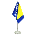 Drapeau de table Bosnie-Herzégovine 15 x 22 cm, prestige