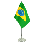 Brazil Satin Table Flag 6x9"