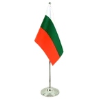 Satin Tischflagge Bulgarien 15 x 22 cm