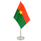 Burkina Faso Satin Tischflagge 15 x 22 cm