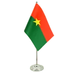 Satin Tischflagge Burkina Faso 15 x 22 cm