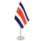 Satin Tischflagge Costa Rica 15 x 22 cm